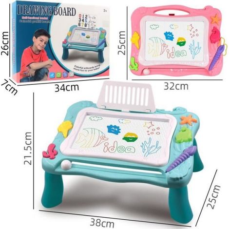 Tableau À Dessin - Ardoise Magique Pliable - ABS - 32x25x3 cm - Pour Enfants À Partir De 3 Ans - 1 Pièce (1/4)