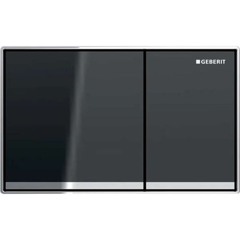 Placca Geberit Omega60 Square Vetro Lava / Cromato Lucido 115.081.JK.1 Cromato Lucido (1/3)