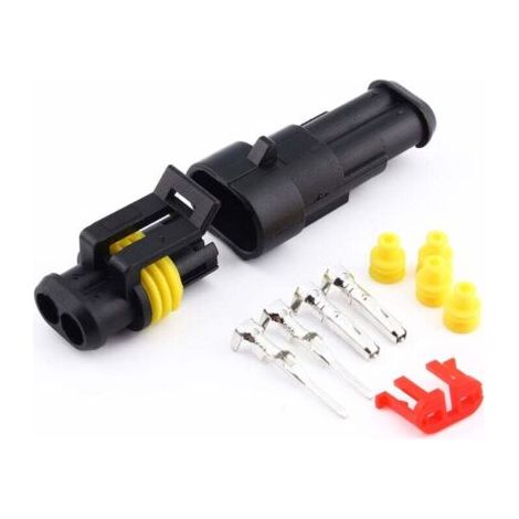 Connecteur de fil électrique étanche à 1, 2, 3, 4, 5 ou 6 broches pour voiture et camion (1/4)