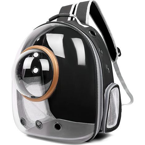 Zaino per gatti, trasparente, con design a capsula ventilata, in tessuto Oxford, per animali domestici di peso inferiore a 6,5 kg, per uso esterno. (1/5)