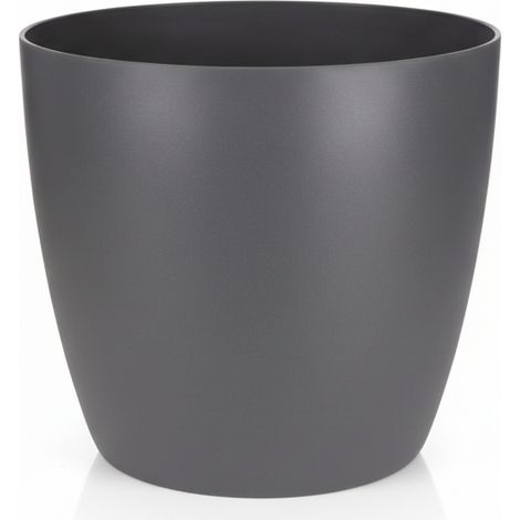 Pot de Fleurs Rond Anthracite pour Succulentes et Cactus - Ø 7 x 6 cm - Design Moderne - PANGIVO (1/5)