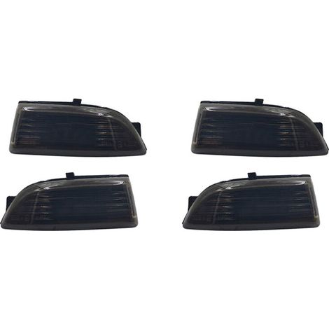 cubiertas para luces de espejo retrovisor izquierdo y derecho con intermitentes para Everest Ranger 2012-2020 (bombillas no incluidas)