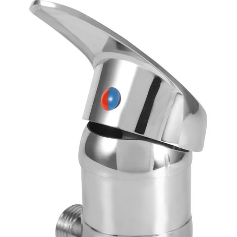 Vanne de Dérivation 3 Way en Zinc Alloy pour Robinet de Douche, Divertisseur d'Eau avec Connecteur G1/2in (11.5cm) (1/5)