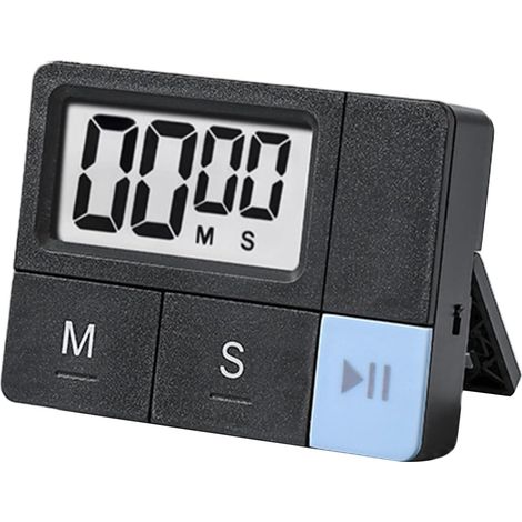Minuteur de cuisine numérique,minuteur magnétique portable,affichage haute définition,outil de gestion du temps, horloge à piles pour le yoga,2 pièces (1/5)
