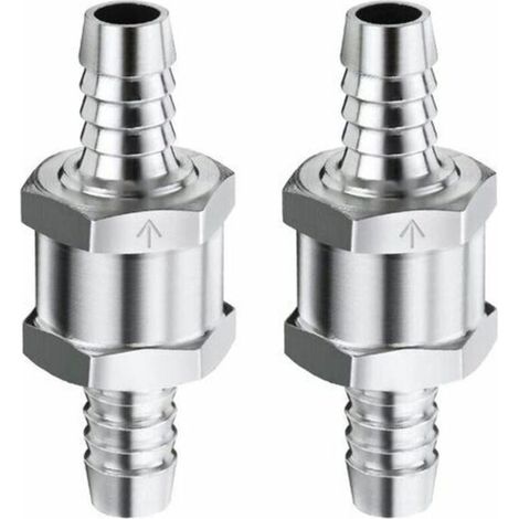 2-teiliges Rückschlagventil aus Aluminium für Kraftstoffsysteme, Kraftstoffregelventil für Benzin- und Diesel-Vergaser mit niedrigem Druck, 6 mm, Fontainebleau (1/4)