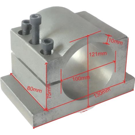 Abrazadera para husillo, soportes de aluminio, compatible con CNC, 100 mm (1/2)