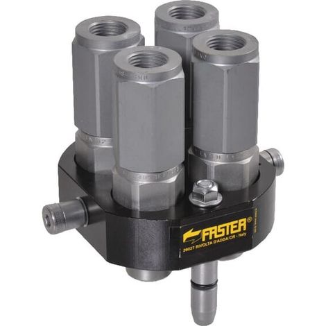 Multifaster G DN10-4 x 1/2" BSPP tap贸n de secci贸n m贸vil FASTER 3P508G412GMC (1/2)