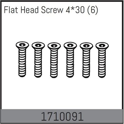 Flat Head Screw 4x30