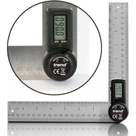 Trend DAR/200 Digital Angle Rule Mitre Bevel Marking Tool 200mm 8"" TREDAR200