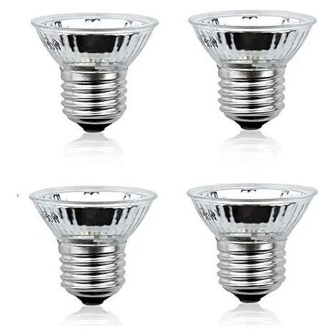 50W E27 Lampe Chauffante UVA+UVB Ampoule à Spectre Complet Dimmable 220-240V Bronzer Ampoule pour Reptiles Amphibiens Lézard (Lot de 4, Blanc Chaud 2700K)-Karteo (1/5)