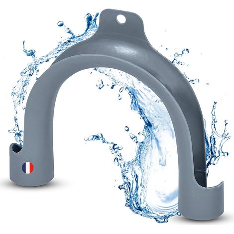 ZOLGINAH Coude Machine A Laver - Support de Tuyau Evacuation Coudé en PVC pour Machine à Laver & Lave Vaisselle - Coude de Vidange forme U Facile à Installer & Standard - Adaptable Plupart des Marques (1/4)