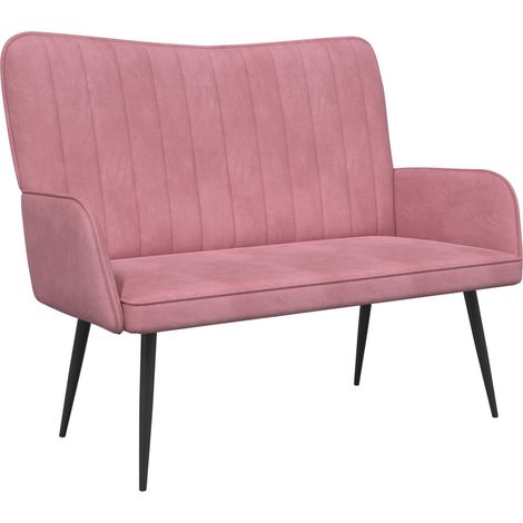Sofá de 2 Plazas Rosa 115 x 61 x 87 cm PWNEDBYLORD666YWH vidaXL (1/5)