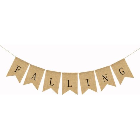 Leinen Wimpelkette in Khaki mit 250m Länge Wiederverwendbar und Einfach zu Benutzen Herbst Deko zum Aufhängen über Tür der Wand für Thanksgiving Party (1/5)