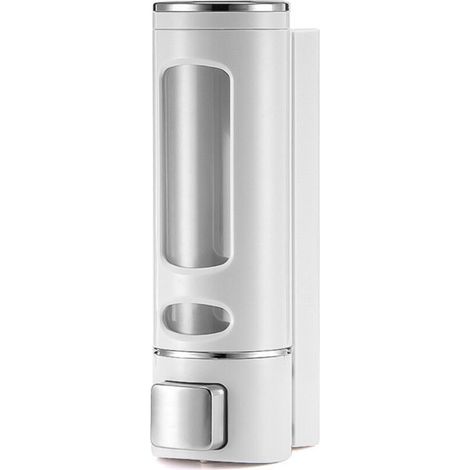 450ml Wall-Mounted Soap Dispenser - Manual Shampoo and Shower Gel Dispenser for Bathroom and Kitchen - Lotion Container - Practical and Elegant