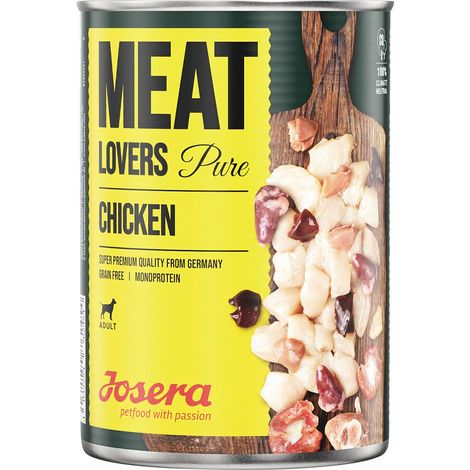 Josera Meat Lovers Hundenassfutter Adult 800 g Huhn & Karotten Nassfutter