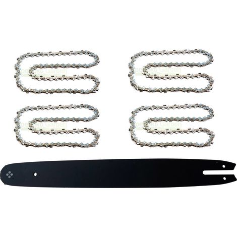 45 cm / 1,3 mm / 3/8" / 62 MLN guide-chaîne + 4 X chaîne pour Scheppach CSE2700 (1/5)