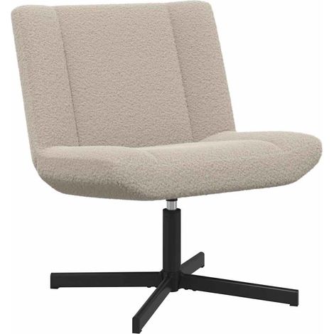Chaise pivotante Gris clair 63 x 75 x 76 cm Peau de mouton CFW132973 (1/5)
