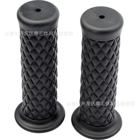 Harley-Davidson retro handlebar grips, Merbau throttle grips, and handlebar covers for off-road motorcycles and ATVs (1/4)