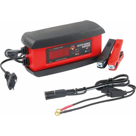 Chargeur, mainteneur de batterie automatique 3a 12v pour auto, moto (1/5)