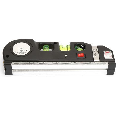 Niveau laser multifonction pour mesurer l'horizon vertical (ruban de mesure 0-15 cm / 0-6 pouces). (1/5)