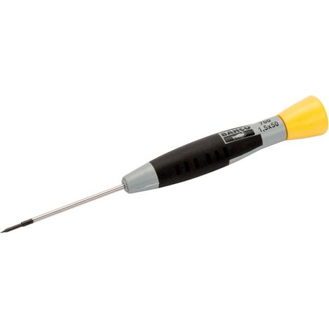 Bahco Schraubendreher für Schlitzschrauben mit Präzisionsgriff, 0,5 mm x 3 mm x 100 mm (1/4)