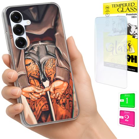Custodia per Samsung Galaxy S25 FE, cover fotografica, cover posteriore + vetro 9H (1/5)