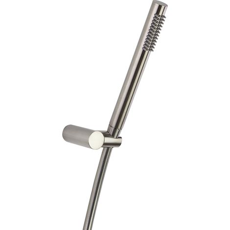 Ensemble douchette à main Nickel brossé ABS avec flexible et support - 3749DNC (1/5)
