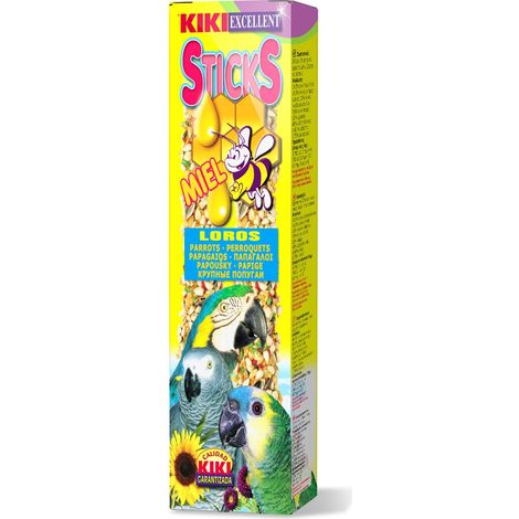 Kiki Sticks Loros con Miel - Barritas con Miel para Loros - 2 Ud