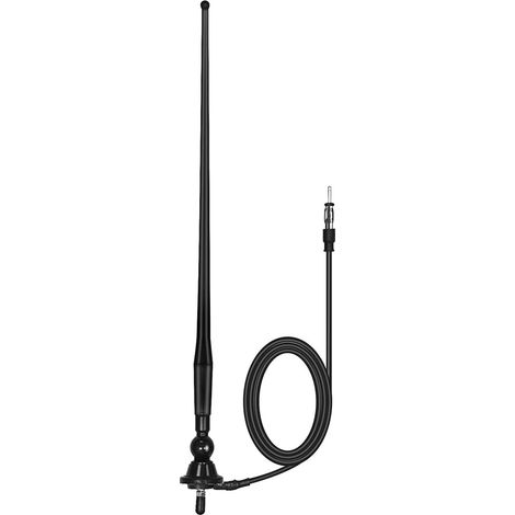 Antenas para barcos, antena de radio marina impermeable, mástil de goma flexible, antena FM/AM para coches, ATV, UTV, RZR, SPA, yates. (1/2)