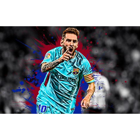 Papier peint panoramique Football - Joueur de Foot - 408 cm x 255 cm (1/2)