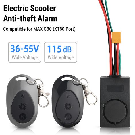 Détecteur d'alarme antivol pour scooter électrique 115dB, compatible avec XT60 MAX-G30 (1/5)