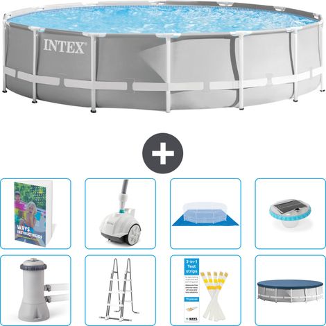 Prism Frame Pool Rund - 427x107 cm - 9-teilig S552