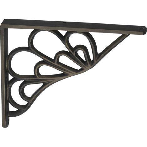 Escuadra para Estantería en Aluminio Acabado en Cuero Viejo Medidas 25148190 mm Sistema de Fijación Atornillado 1 Unidad - (1/2)