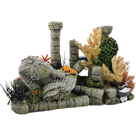 Ruines Pharaon Décoration aquarium 24 x 11 x 16 cm. - animallparadise (1/5)