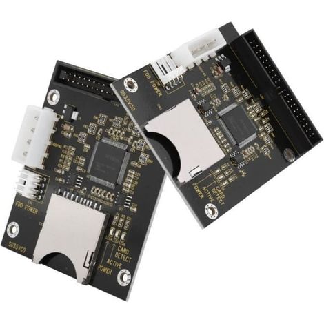Cable para computadora, adaptador de tarjeta de memoria SD a conector IDE de 3,5", convertidor digital de disco duro de 40 pines (1/4)