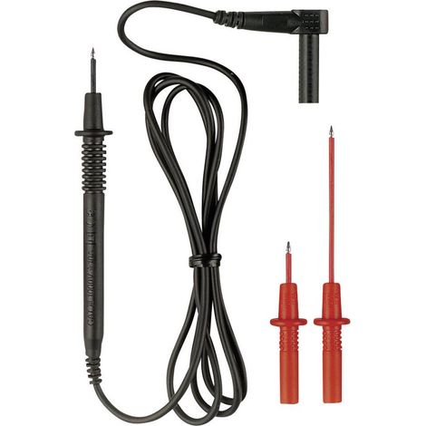 Benning 044119 Set de cordons de mesure de sécurité Banane mâle 4 mm pointe de test 1.00 m noir 1 pc(s) (1/2)