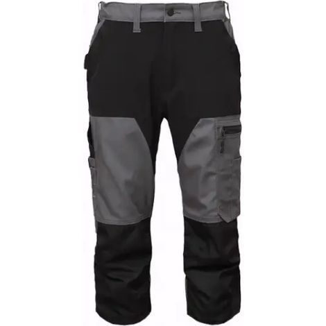 Pantalones cortos de trabajo BoSafety con detalles elásticos combinados, color gris, talla 60 (1/3)