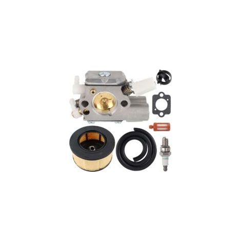 Kit carburatore, filtro aria, filtro carburante, tubo carburante e candela. Compatibile con Stihl MS251 MS251C (1/4)