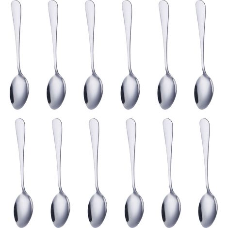 Cuillère À Thé - Acier Inoxydable 18/10 - Pour Maison Et Professionnel - Ensemble De 12 Pièces (1/5)