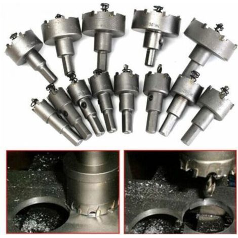13pcs Hole Saw Set, Hole Saw Drill Bit, 16mm-53mm Stainless Steel Hole Saw Tungsten Carbide Tct Drill Bit Metal Drill Bits Hardware Tools Carbide Milling Cutter (1/5)