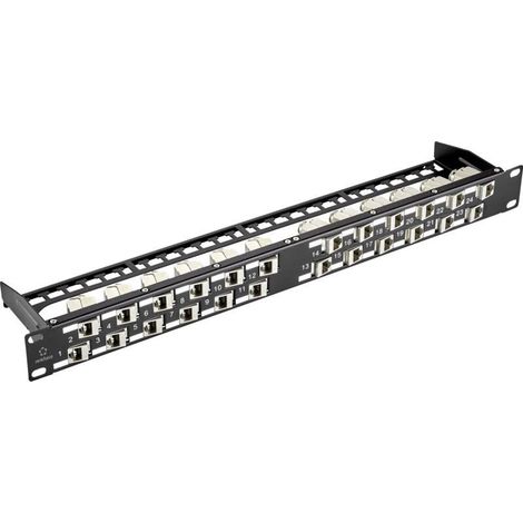 24 ports Panneau de brassage Trywise module Keystone 24x Keystone 45° non équipé 1 UH D819911 (1/4)