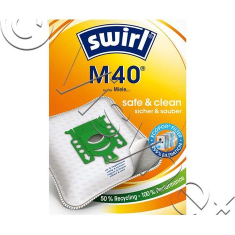 Swirl - sacs aspirateur m40 - 10pcs ecopor - 6783226 - (1/5)