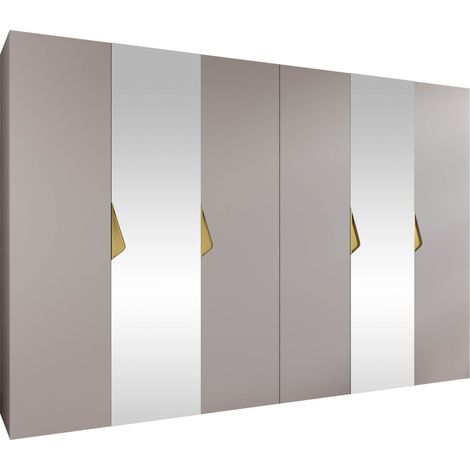 Armario Hartford 627, Cachemira, 202x300x52cm, Puertas de armario: Con bisagras, Número de estantes: 0 (1/5)