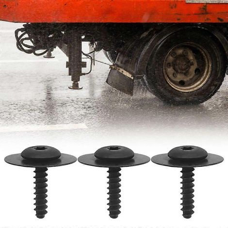 Boulons métalliques faciles à installer, boulons de protection contre les projections, vis, lot de 10 pour automobile (1/4)