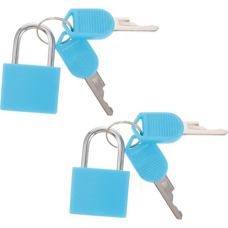 de 2 petits cadenas de voyage pour casier serrures cl pour (1/5)