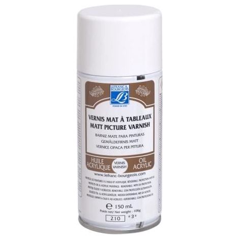 Vernis mat aéro LEFRANC & BOURGEOIS - 150ml - pour peinture à l'huile et acrylique