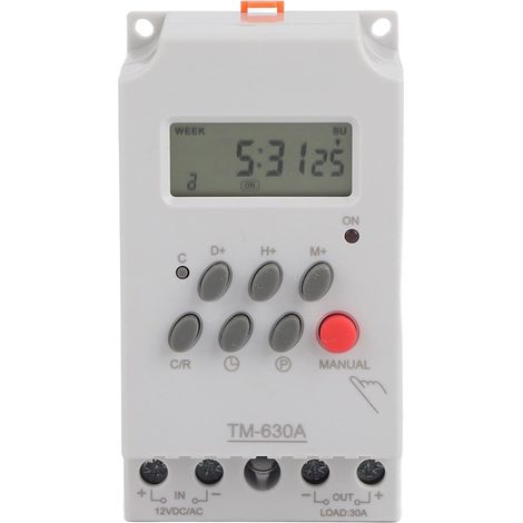 Relais temporisé programmable, mini numérique LCD AC220V avec 17 (1/5)