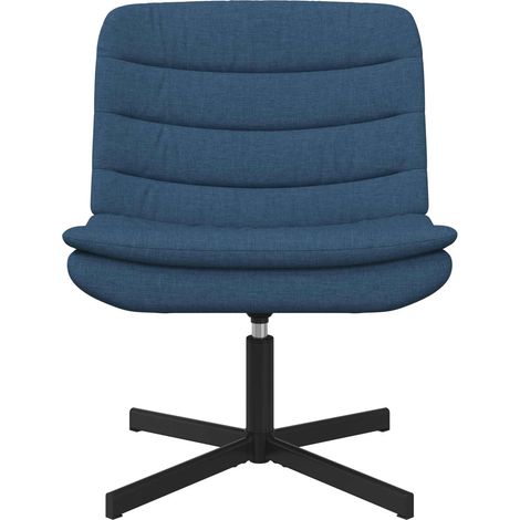 Maison Exclusive - Sedia girevole Blu 63 x 75 x 76 cm Tessuto