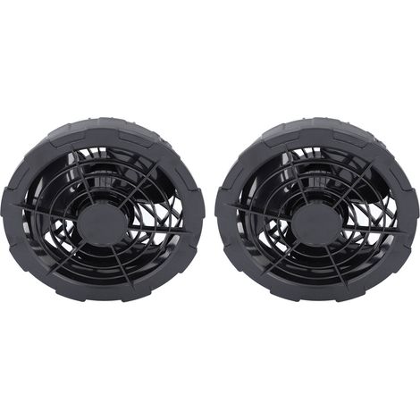 Lot de 2 ventilateurs pour veste rafraîchissante 5V 0.6A câble USB moteur sans balais pour blouse vestes vetements climatisés travail (1/5)
