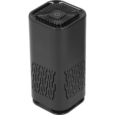Auto-Luftreiniger-Turm mit Doppeleinlass, dreidimensionaler Luftzirkulation, USB-Stromversorgung (5 V, 260 mA), schwarzes Reinigungsgerät (1/5)
